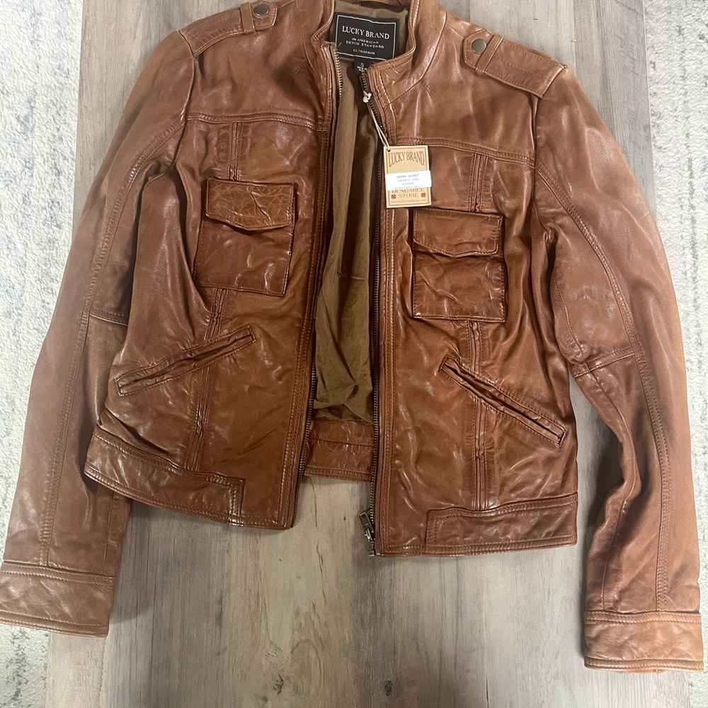Lucky Brand Brown Military Field Jacket